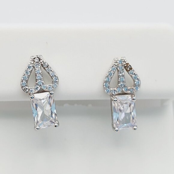"925 Sterling Silver Cubic Zirconia Earrings, U19254815 - Picture 10 of 11